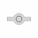 Martelo Da Chave De Impacto Com Adaptador De Bits 1/4" - Downloadable CAD Representation_0_90_degree_snapshot