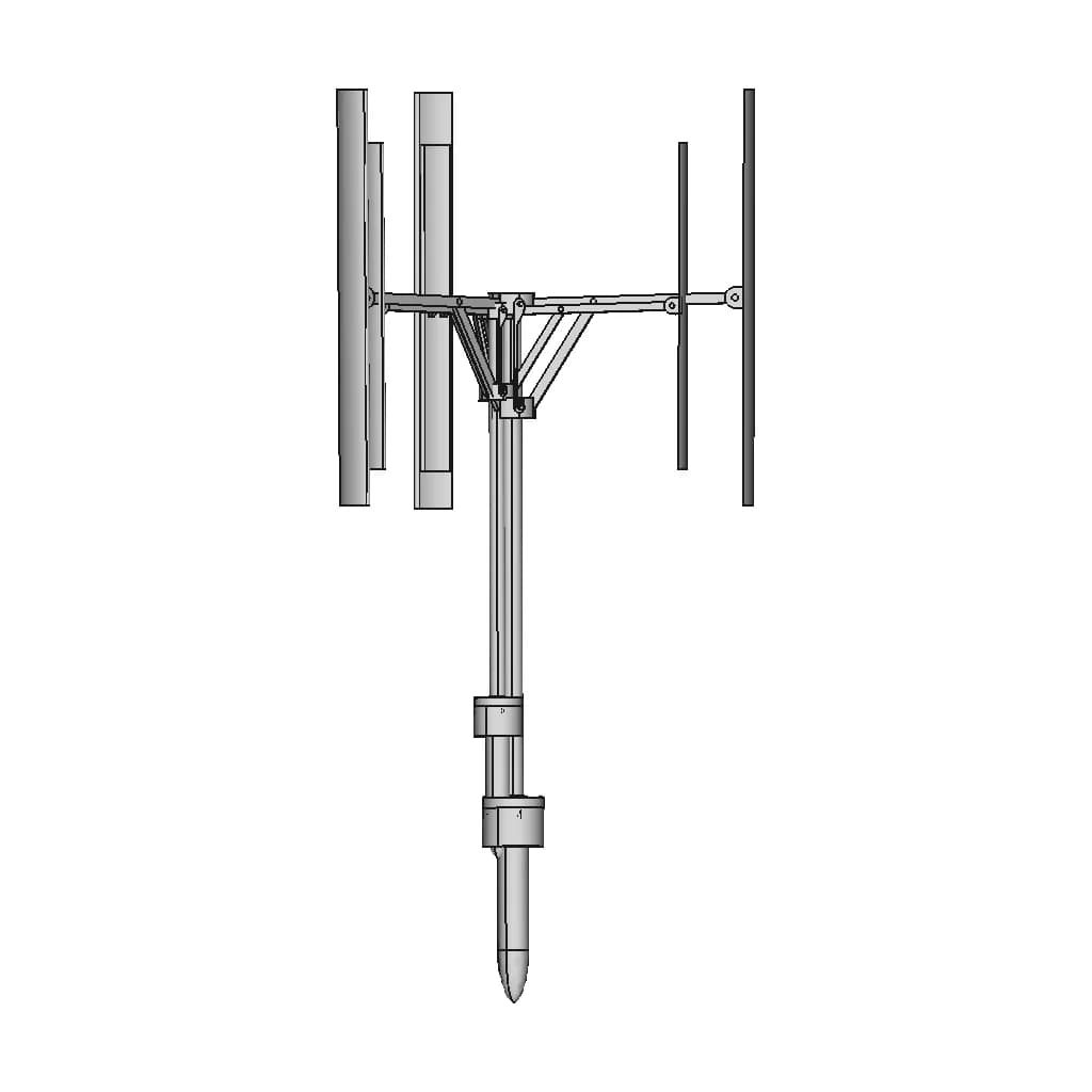 Portable Vertical Wind Turbine: Harnessing Wind Power On The Go - Standard Mechanical Component_0_270_degree_snapshot