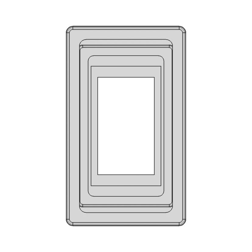 Mounting Plate Rif Switch 1 Unit - Downloadable CAD Representation