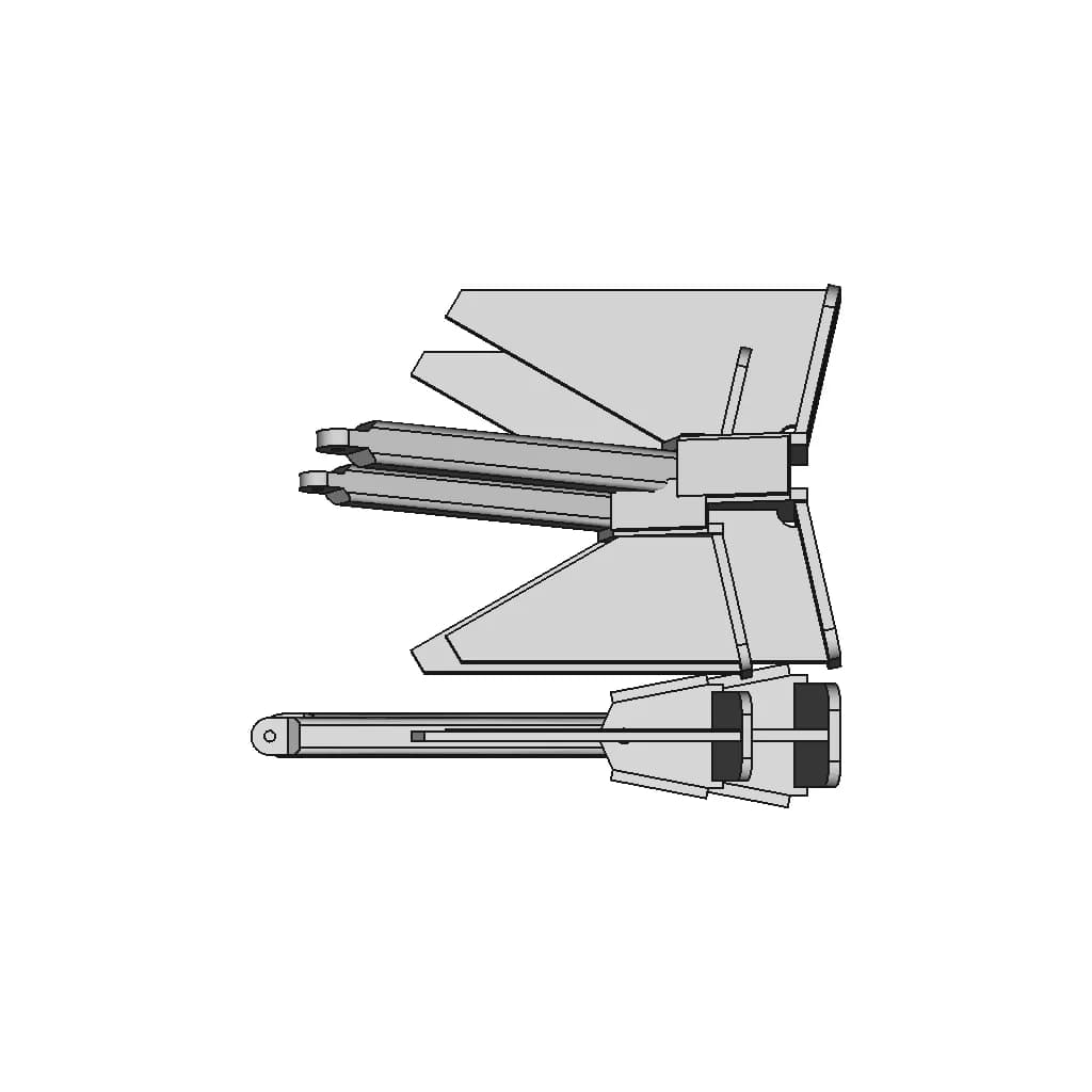 Marine Anchor 100 Kg | 3D Engineering Design File_0_90_degree_snapshot