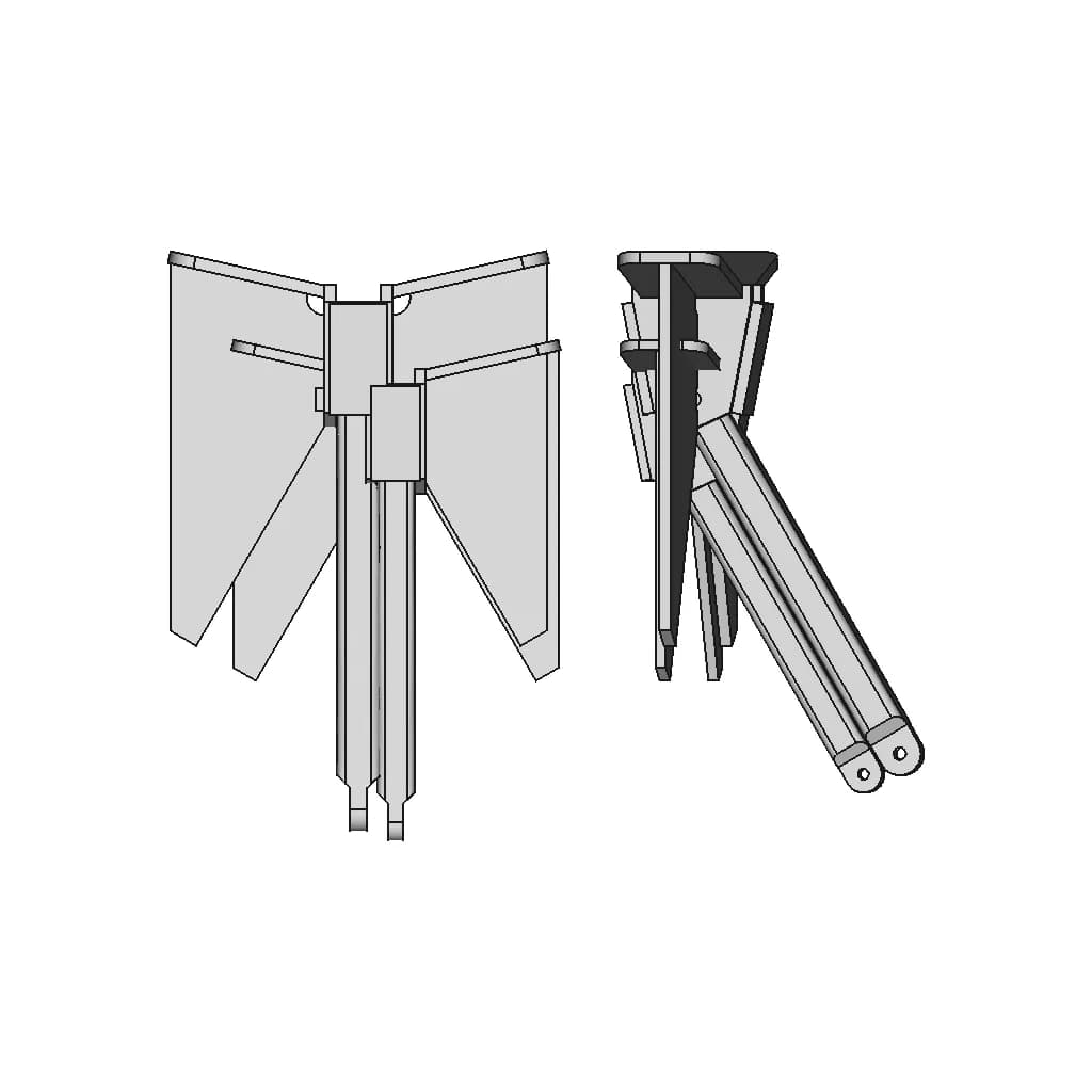 Marine Anchor 100 Kg | 3D Engineering Design File_270_0_degree_snapshot