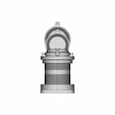 Marine Navigations Light All Round - Downloadable CAD Representation_90_0_degree_snapshot