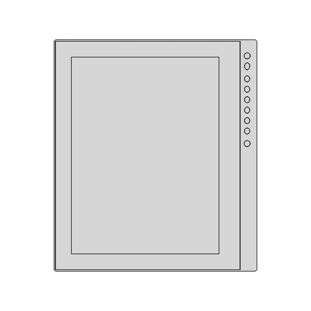Mu231 Furuno Marine Display - Downloadable CAD Representation_0_90_degree_snapshot
