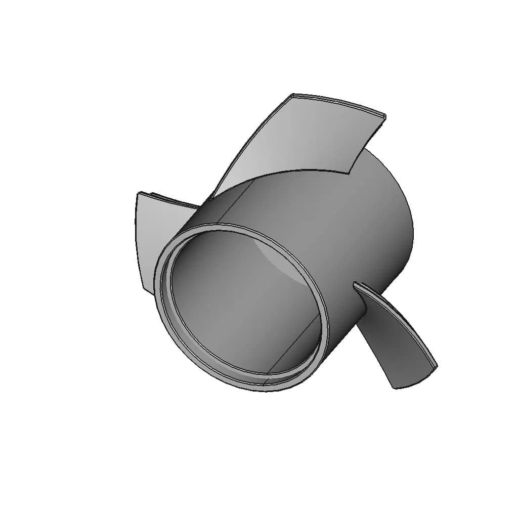 Propeller Screw 60 3X | 3D Engineering Design File_60_30_degree_snapshot