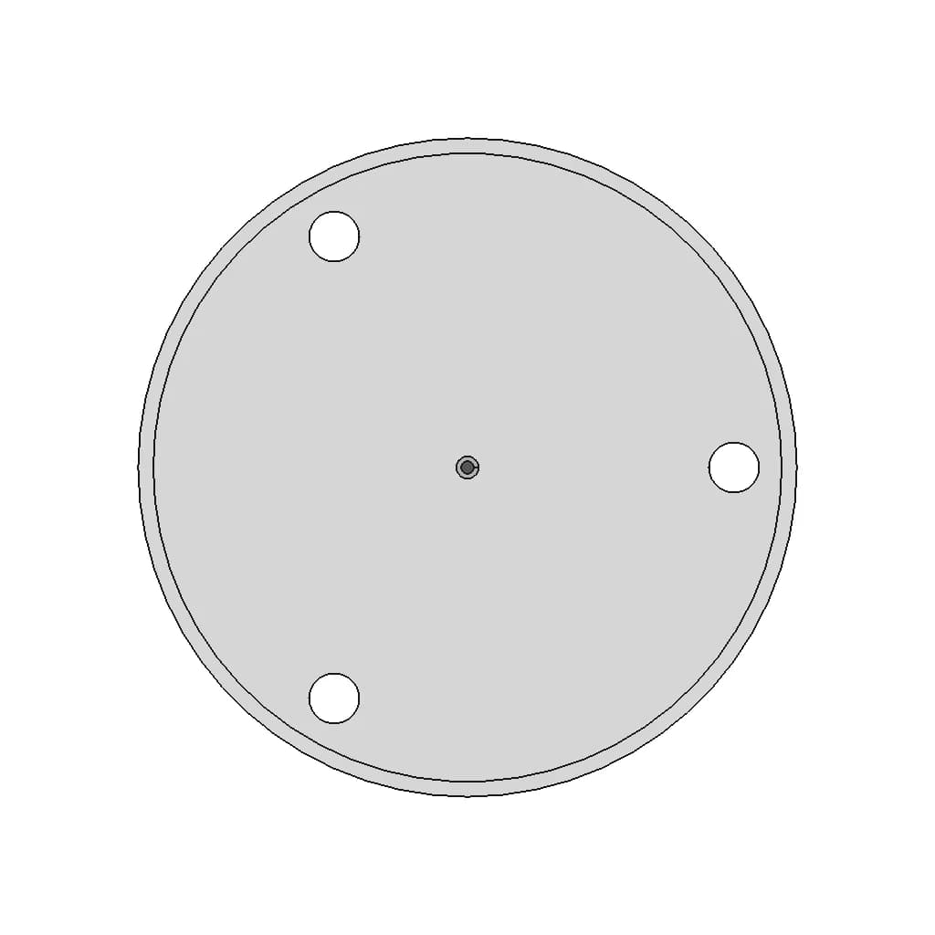 100Mm Chuck Face Plate Drill Guide (K72-100) - Downloadable CAD Representation_0_0_degree_snapshot