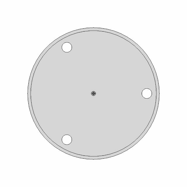 100Mm Chuck Face Plate Drill Guide (K72-100) - Downloadable CAD Representation