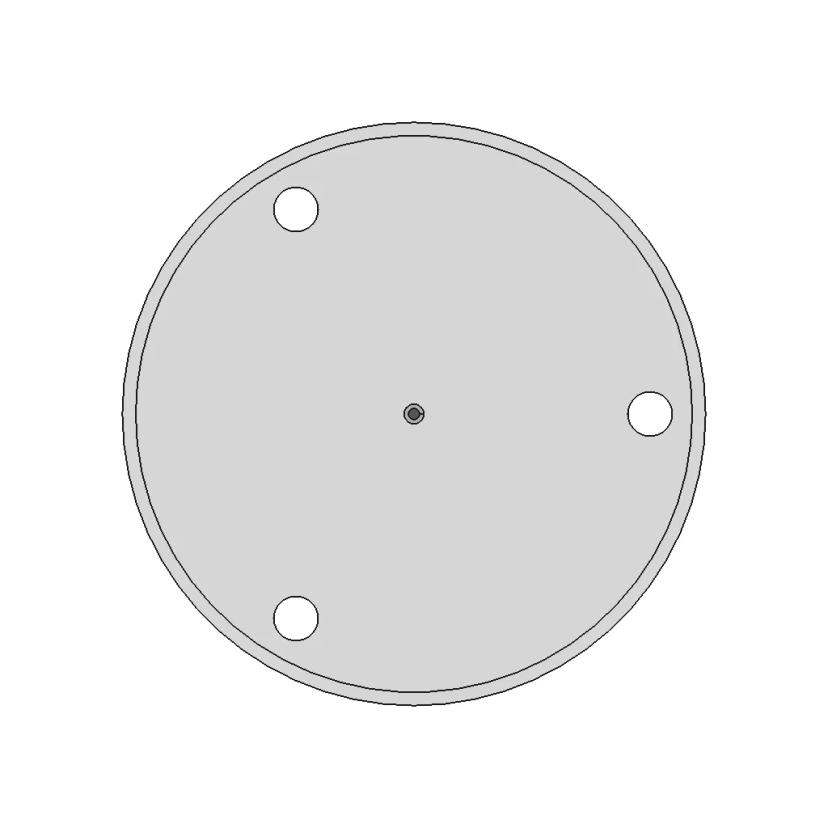 100Mm Chuck Face Plate Drill Guide (K72-100) - Downloadable CAD Representation