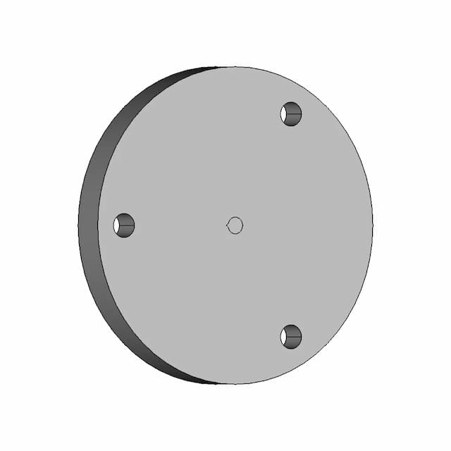 100Mm Chuck Face Plate Drill Guide (K72-100) - Downloadable CAD Representation