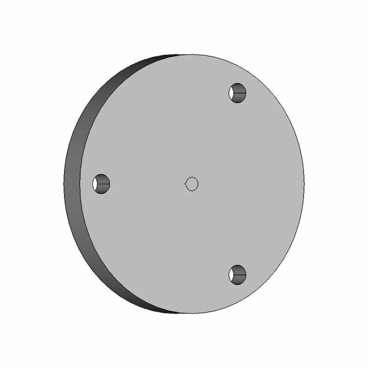 100Mm Chuck Face Plate Drill Guide (K72-100) - Downloadable CAD Representation