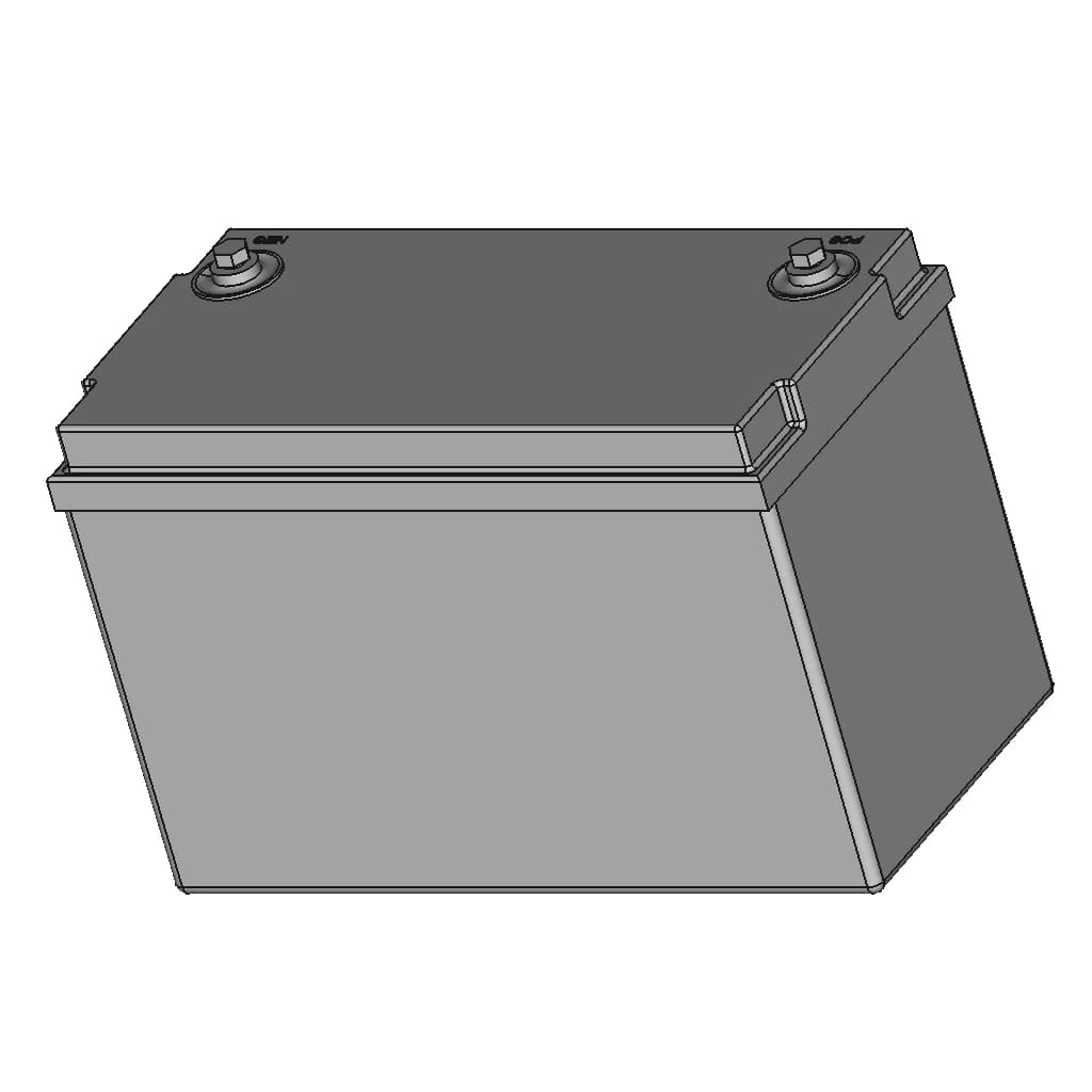 Allion Lifepo4 Battery - Al12126Bt | High-Quality CAD Model_60_30_degree_snapshot