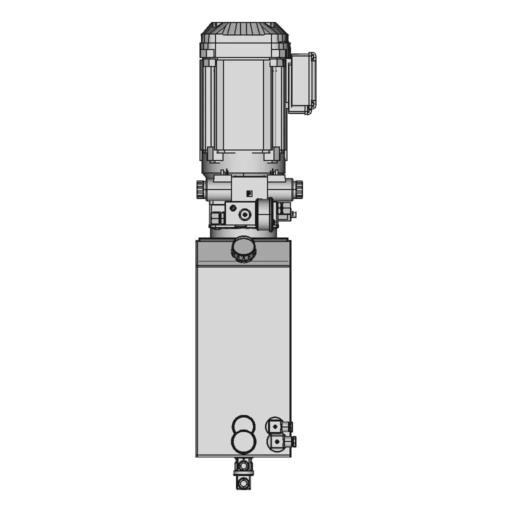 Unidade Hidráulica Compacta Hydral - Standard Mechanical Component_270_0_degree_snapshot
