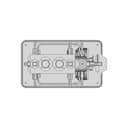 2 Cylinder Vertical Marine Type Steam Engine (Bore 24 X Stroke28) - Downloadable CAD Representation_270_0_degree_snapshot