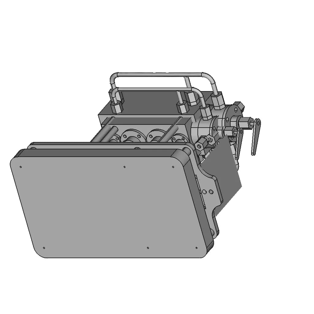 2 Cylinder Vertical Marine Type Steam Engine (Bore 24 X Stroke28) - Downloadable CAD Representation_60_30_degree_snapshot