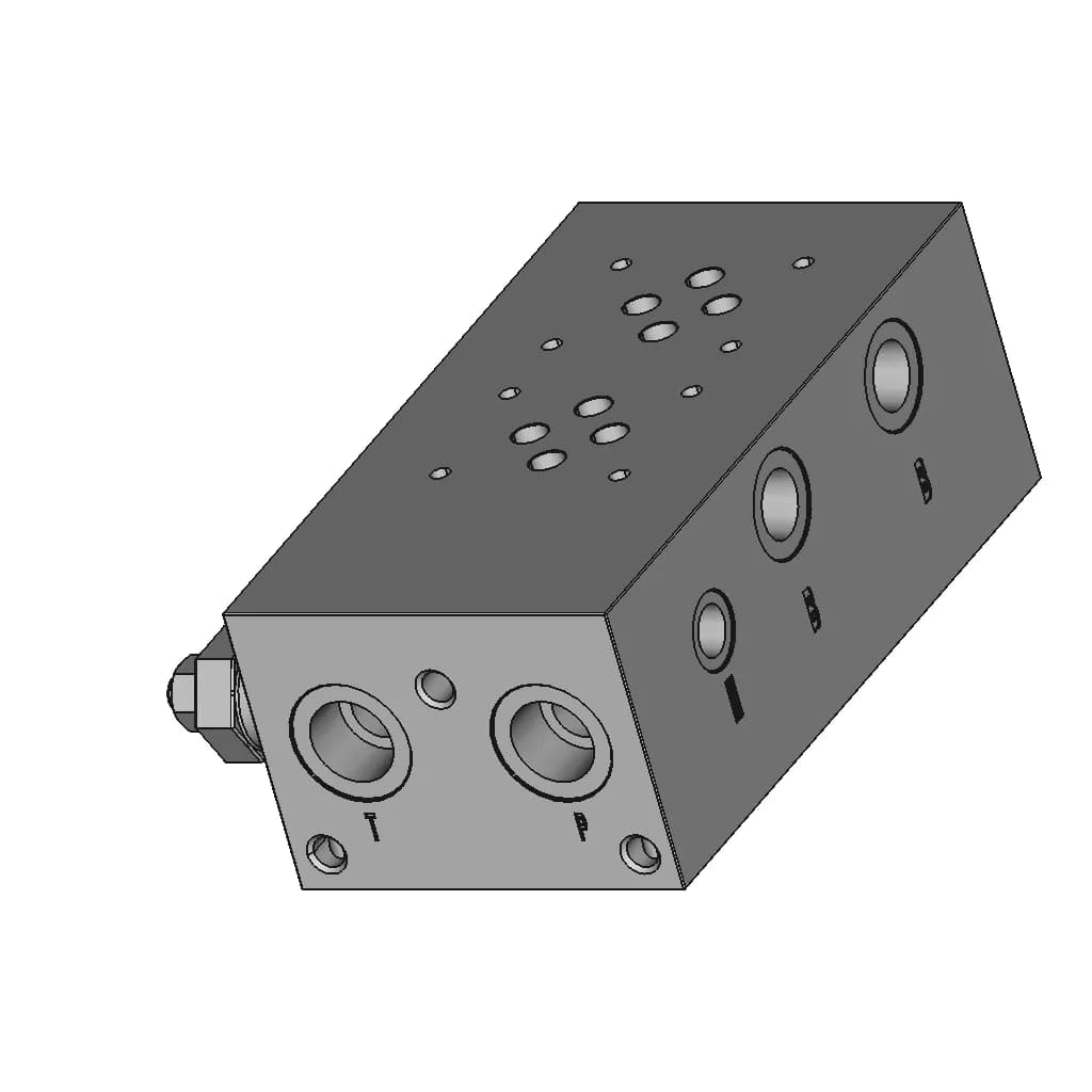 Cetop_3 Manifold Block - Standard Mechanical Component_60_30_degree_snapshot