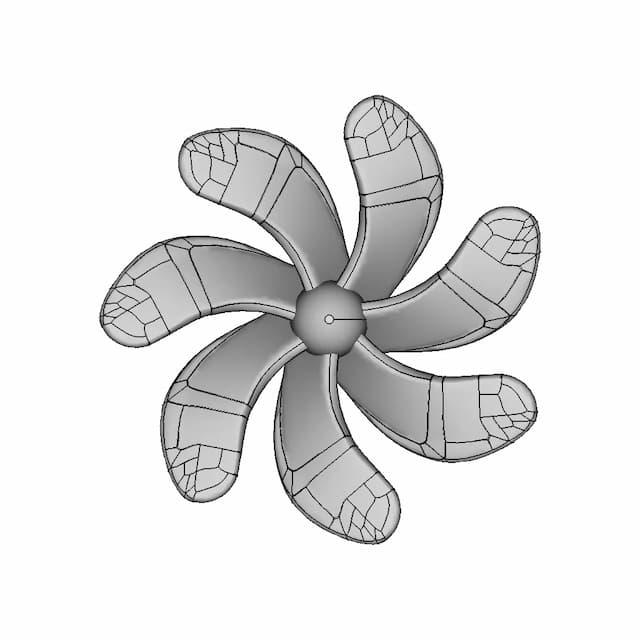 Submarine Propeller - Downloadable CAD Representation