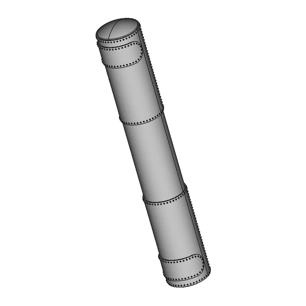Riveted Boiler Drum - Standard Mechanical Component_60_30_degree_snapshot