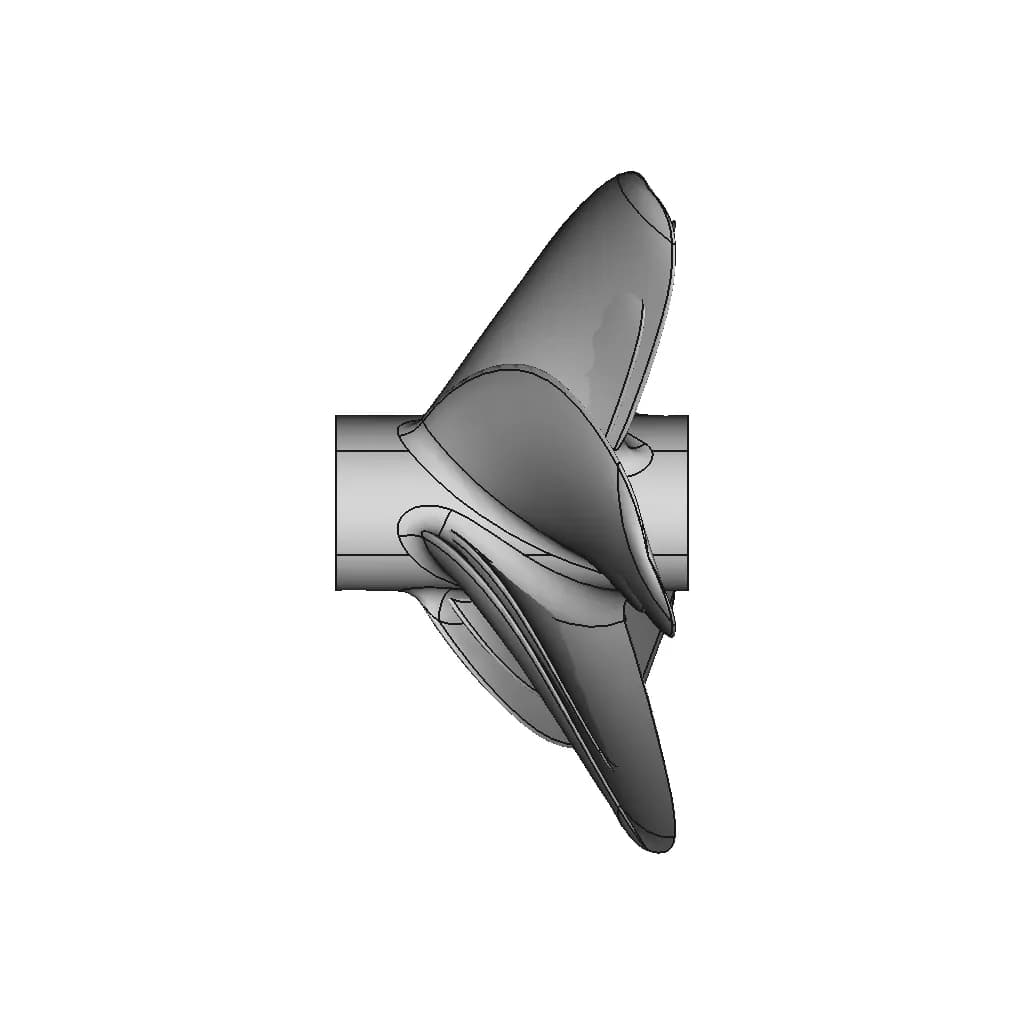 B-Serie Boat Propeller 5 Blades 06 - Downloadable CAD Representation_0_90_degree_snapshot