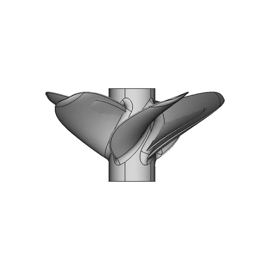B-Serie Boat Propeller 5 Blades 06 - Downloadable CAD Representation_270_0_degree_snapshot