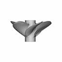 B-Serie Boat Propeller 5 Blades 06 - Downloadable CAD Representation_270_0_degree_snapshot