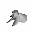 B-Serie Boat Propeller 5 Blades 06 - Downloadable CAD Representation_60_30_degree_snapshot