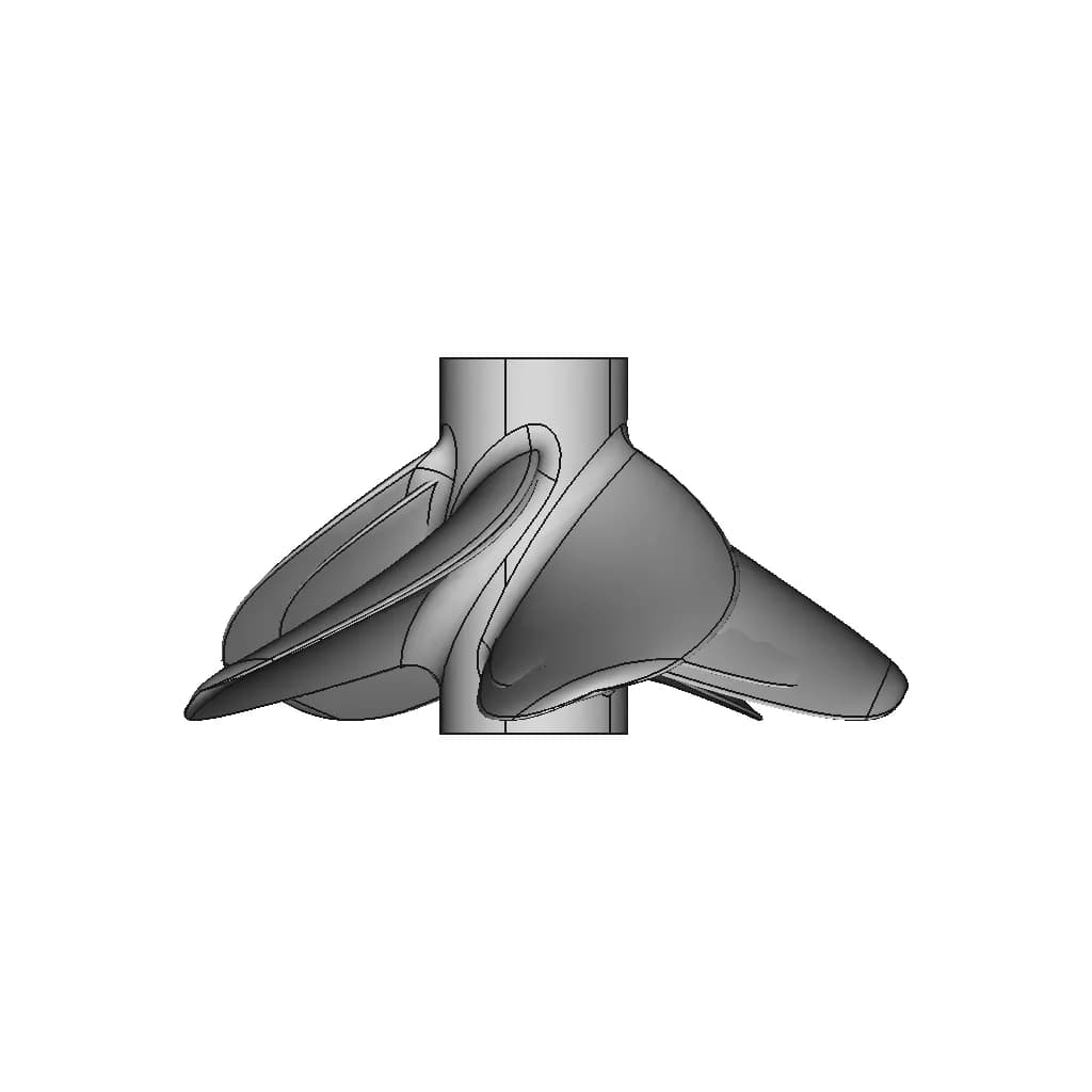 B-Serie Boat Propeller 5 Blades 06 - Downloadable CAD Representation_90_0_degree_snapshot