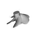 B-Serie Boat Propeller 5 Blades 00 - Downloadable CAD Representation_60_30_degree_snapshot
