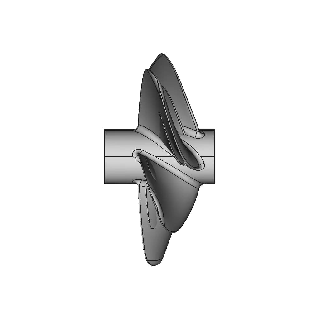 B-Serie Boat Propeller 5 Blades 03 | 3D Engineering Design File_0_270_degree_snapshot