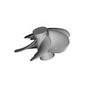B-Serie Boat Propeller 5 Blades 03 | 3D Engineering Design File_60_30_degree_snapshot