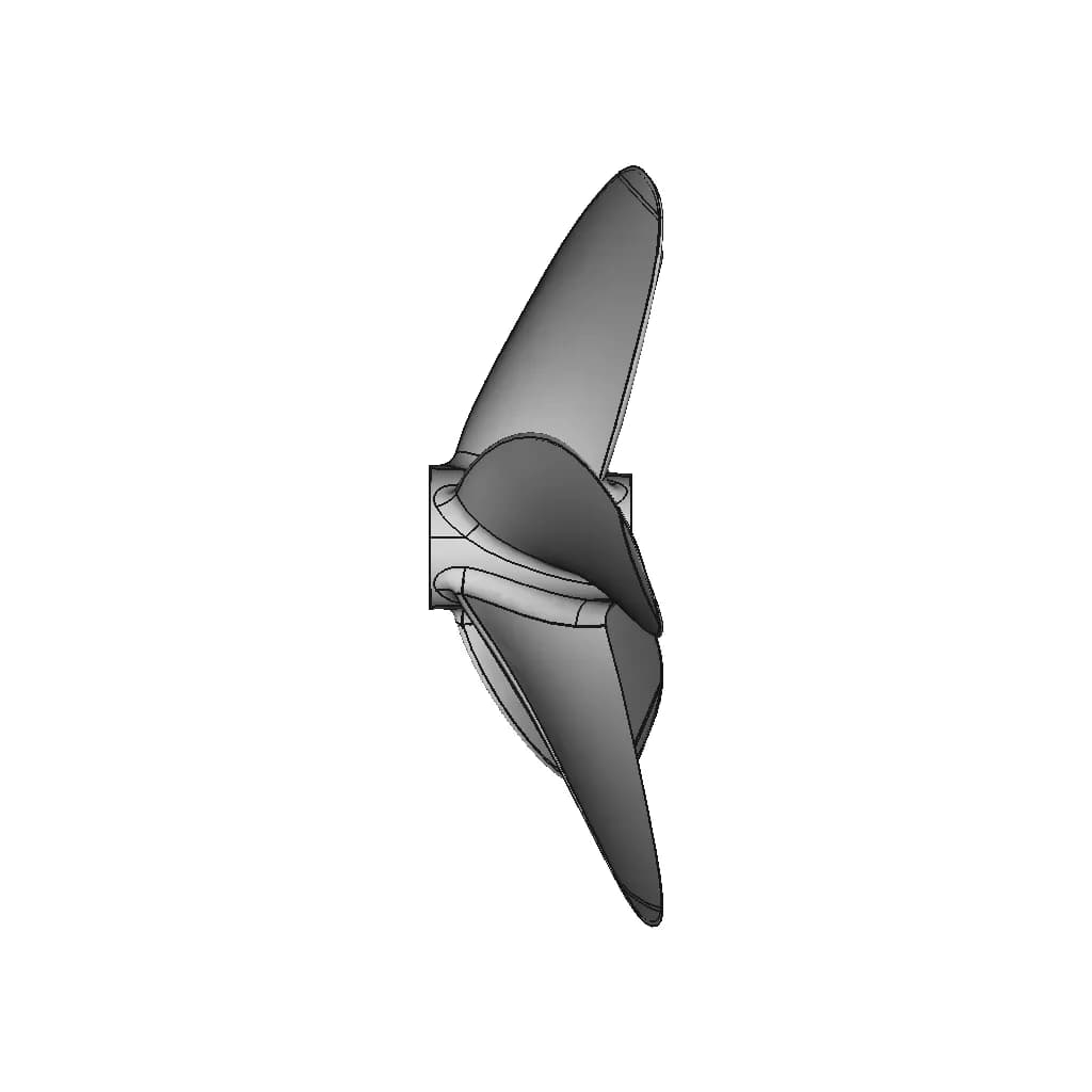 B-Serie Boat Propeller 5 Blades 00 | 3D Engineering Design File_0_90_degree_snapshot