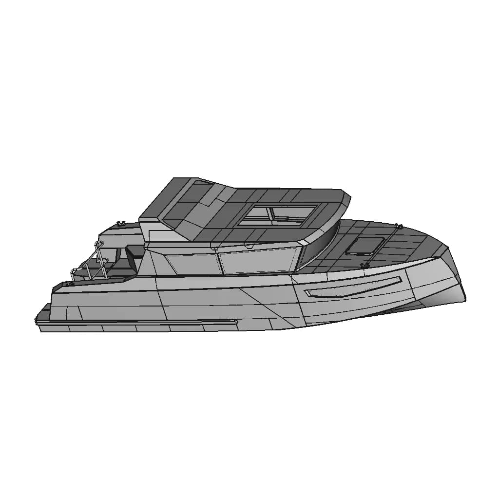 A900 Aluminium Boat - Standard Mechanical Component_60_30_degree_snapshot