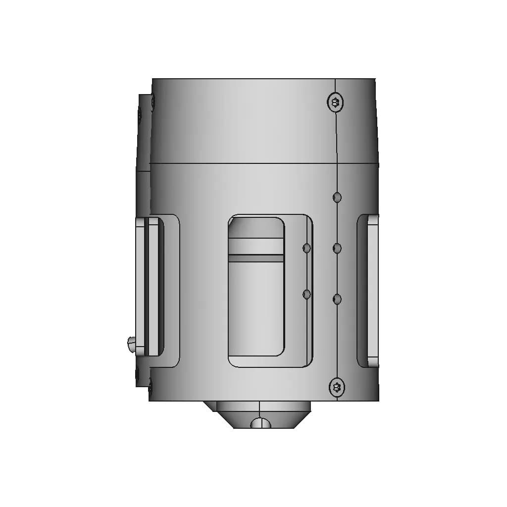 Rov Thruster F2838 Propeller 60 4X | High-Quality CAD Model_0_270_degree_snapshot