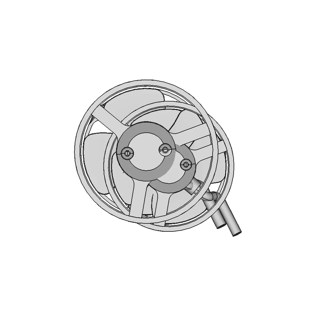 Rov Thruster F2838 Propeller 60 4X | High-Quality CAD Model_90_0_degree_snapshot