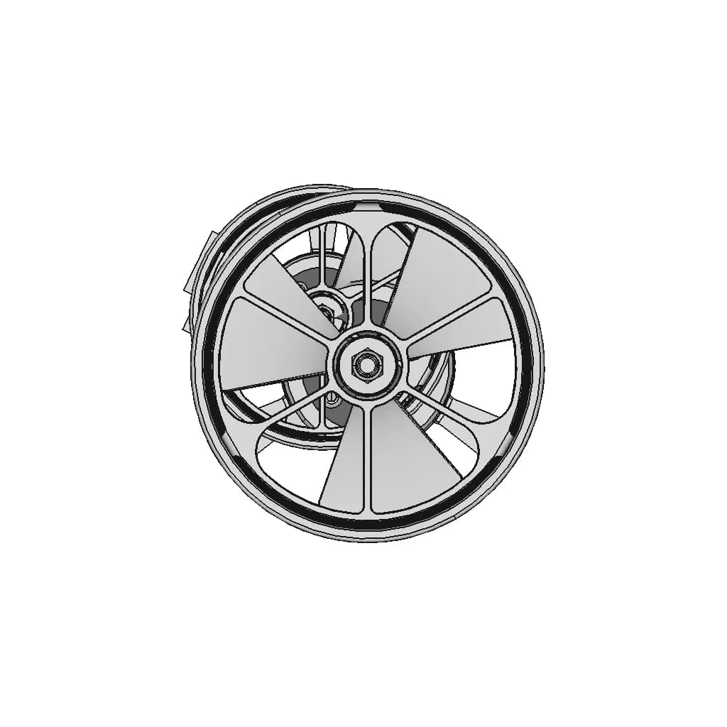 Rov Thruster F4125 Propeller 80 4X - Downloadable CAD Representation_270_0_degree_snapshot