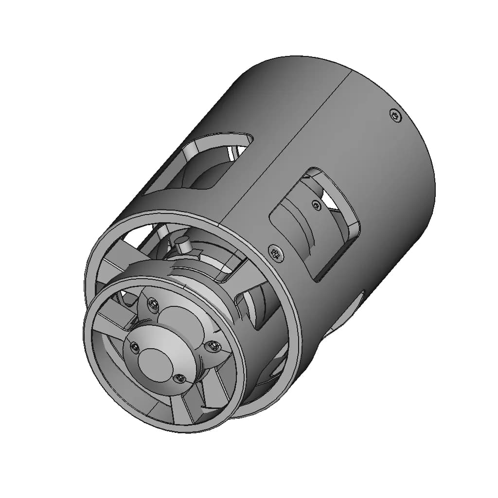 Rov Thruster F4125 Propeller 80 4X - Downloadable CAD Representation_60_30_degree_snapshot