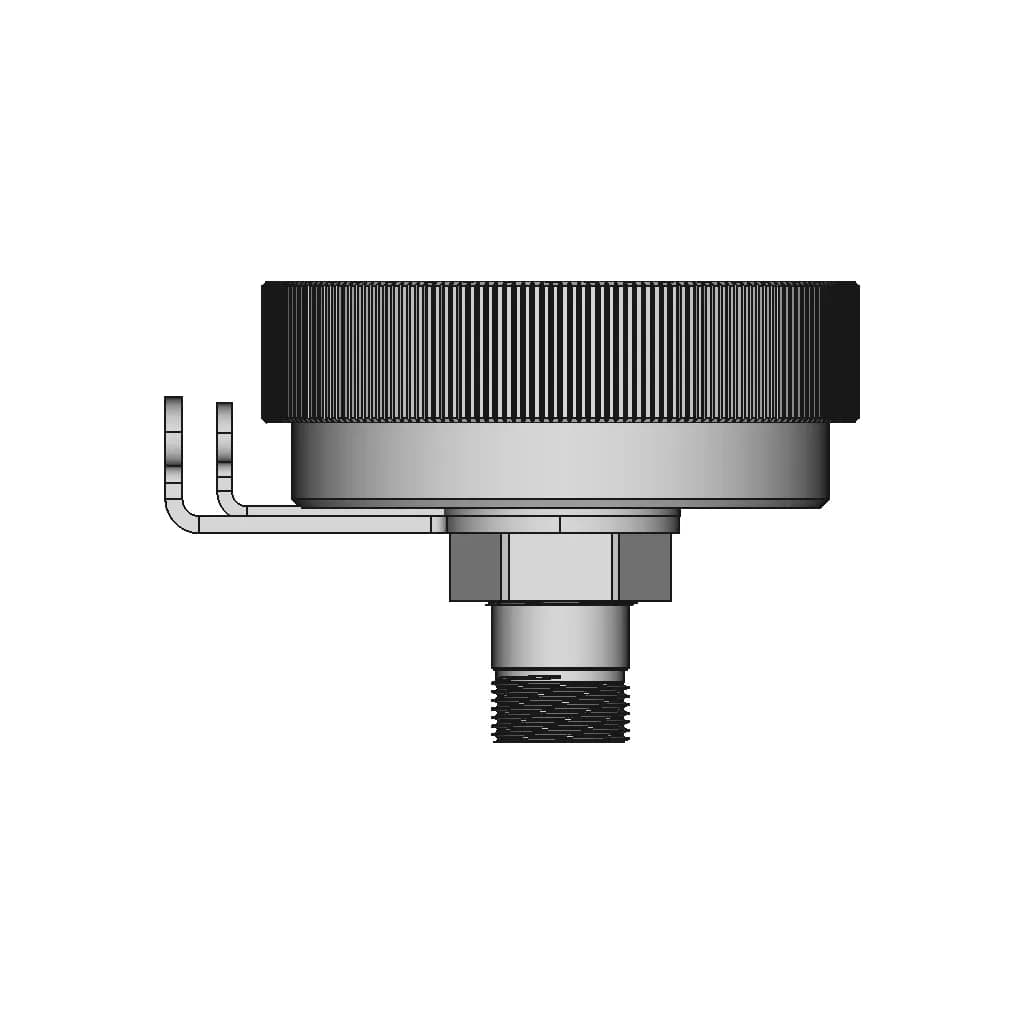 Led 20W Flashlight For Rov - Downloadable CAD Representation_0_90_degree_snapshot