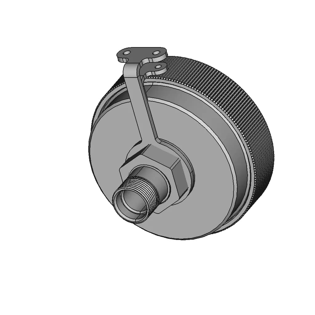Led 20W Flashlight For Rov - Downloadable CAD Representation_60_30_degree_snapshot