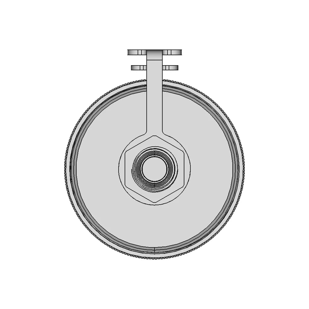 Led 20W Flashlight For Rov - Downloadable CAD Representation_90_0_degree_snapshot