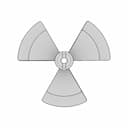 Propeller 3 Blades 80 Mm | 3D Engineering Design File_90_0_degree_snapshot
