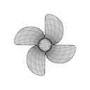 Four Blade Propeller Subd To Nurbs. | High-Quality CAD Model_0_0_degree_snapshot