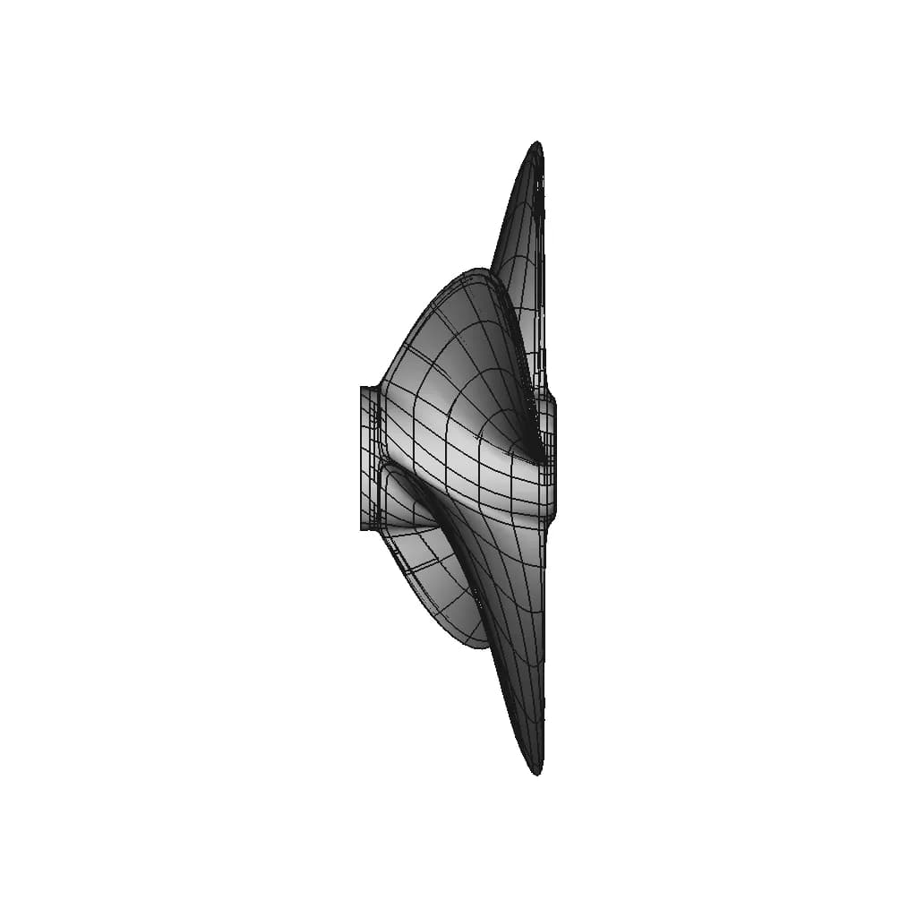 Four Blade Propeller Subd To Nurbs. | High-Quality CAD Model_0_270_degree_snapshot