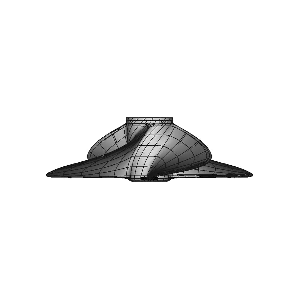 Four Blade Propeller Subd To Nurbs. | High-Quality CAD Model_270_0_degree_snapshot