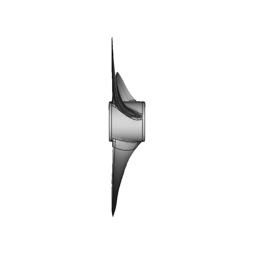 Three-Bladed Propeller V2. Sudd To Nurbs. | 3D Engineering Design File_0_90_degree_snapshot