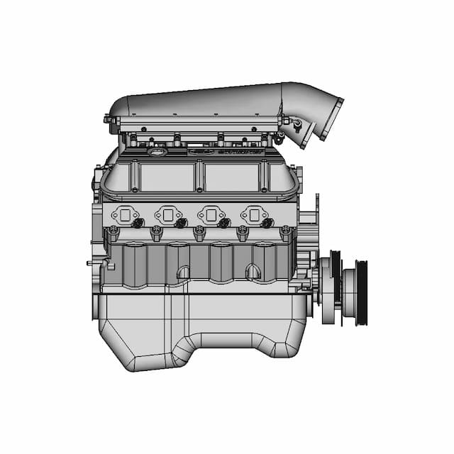 351W Engine Assembly | 3D Engineering Design File