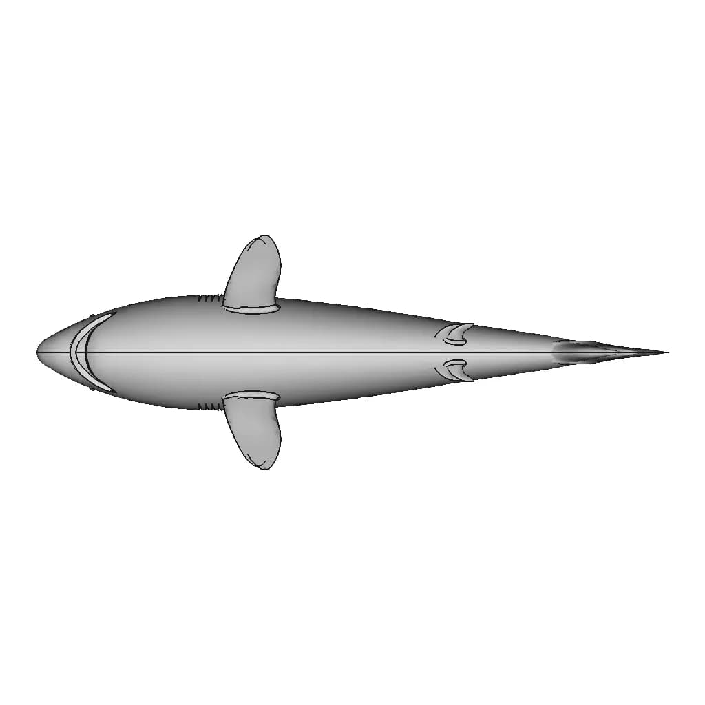 Great White Shark Model | 3D Engineering Design File_90_0_degree_snapshot
