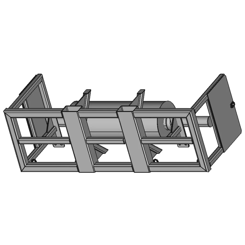Pulley Base Frame | High-Quality CAD Model_60_30_degree_snapshot