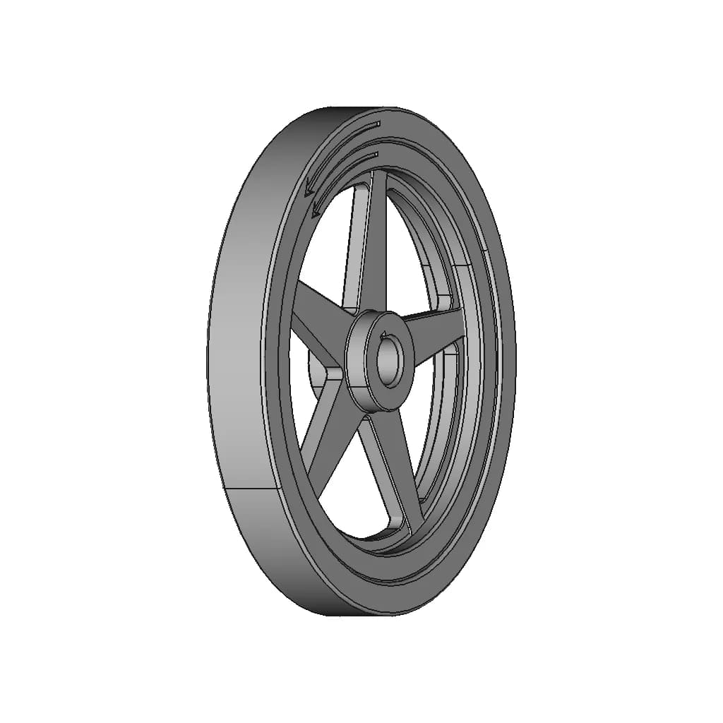 Flywheel - Standard Mechanical Component_60_30_degree_snapshot