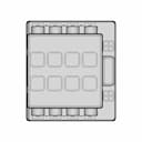 Fuse Holder 8 Posizioni 14.100.71 | 3D Engineering Design File_0_0_degree_snapshot