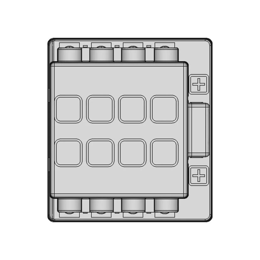 Fuse Holder 8 Posizioni 14.100.71 | 3D Engineering Design File