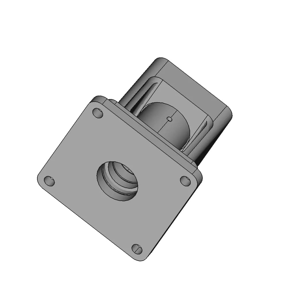 Pelton Model With Box | 3D Engineering Design File_60_30_degree_snapshot