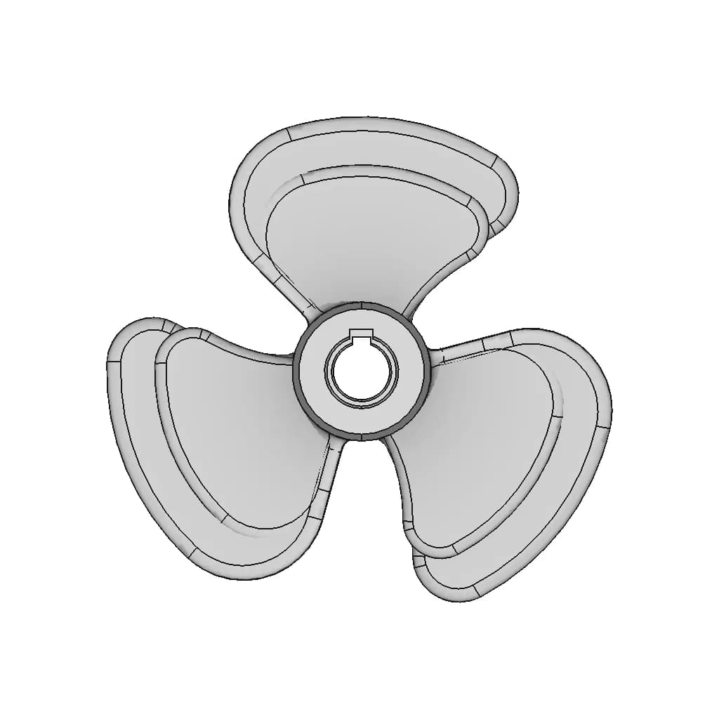 Propeller D220 Mm | 3D Engineering Design File_270_0_degree_snapshot
